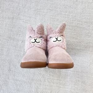 UGG Pink Suede Llama Boots